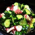 ⚫︎mamita⚫︎'s cooksnap of when they made お手軽♪たことキュウリのにんにくポン酢.