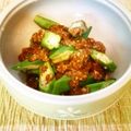 春こはる's cooksnap of when they made ∮ オクラの✰にんにく✰彡胡麻だれ ∮.