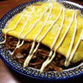 YUKIKI☆'s cooksnap of when they made お好み焼き風な♪オムそば飯.