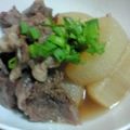 sayav-.-v.'s cooksnap of when they made うまうま♪♪大根と牛すじ肉の煮込み☆.