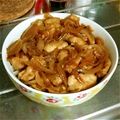 よしみるく's cooksnap of when they made 鶏ムネ肉と玉ねぎのどんぶり.