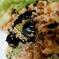 amejinyatz's cooksnap of when they made 納豆と梅の黄金チャーハン.