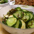 tohiya's cooksnap of when they made なすときゅうり、新生姜の塩こんぶ和え.