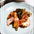 ＴＯＭＯＷＡＴ's cooksnap of when they made タコとキムチのマヨネーズ炒め.