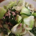 mtnorth's cooksnap of when they made 青梗菜と豚こまのにんにく炒め.