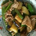 きゃんま's cooksnap of when they made お弁当にも！簡単☆豚なすピーマン炒め.