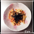 K0A9O0R8U♪'s cooksnap of when they made 油揚げの明太子和え.