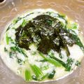 B子chan's cooksnap of when they made さっぱり☆ワサビ風味♪♪長芋トロロれん草.