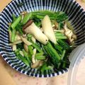 夕飯は６時です's cooksnap of when they made 小松菜とエリンギのガーリックバター炒め.