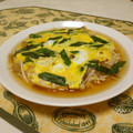ローズレース's cooksnap of when they made 干ぴょうとネギの卵とじ☆ピザ風.