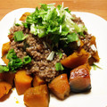くぅさま's cooksnap of when they made かぼちゃの挽き肉あんかけ.