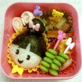 enjelyui's cooksnap of when they made キャラ弁　おだんごな女の子.
