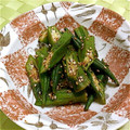 ととろ＆めい's cooksnap of when they made 直ぐ完成♪オクラのゴマ節和え.