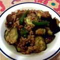 ユキノシタ。's cooksnap of when they made 茄子とピーマンのひき肉炒め.