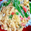 イタチのプー子's cooksnap of when they made かにかまで簡単…かに玉ふわとろ新天津飯.