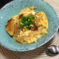 お気楽な嫁。's cooksnap of when they made 偽カツ～野菜フライ卵とじ.