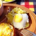 ふなここ's cooksnap of when they made 甘ウマ！じゃがいも＆牛乳で★半熟目玉焼き.