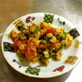 みやっちの母さん's cooksnap of when they made トマトとニラの中華風たまごとじ.