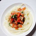３あゆみ's cooksnap of when they made さっぱりおいし〜♡トマトツナ大葉そうめん.