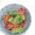 たけぽんのママ's cooksnap of when they made トマトとオクラのごまポン和え.