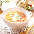 Kenmamac's cooksnap of when they made トマトと卵のスープ.