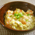 簡単手抜きママ's cooksnap of when they made 海老と豆腐のふわふわ卵とじ.