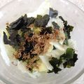 mivorin's cooksnap of when they made レタス海苔しらすサラダ.
