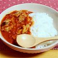 ぽんぽんまる413's cooksnap of when they made 簡単カフェごはん♡チキンのトマト煮.