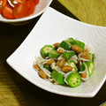 taruママ's cooksnap of when they made オクラと納豆のしらす和え.