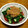 ★☻momo☻★'s cooksnap of when they made 超簡単オクラとミニトマトの和風マリネ。.