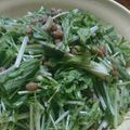 ♡Catherine's cooksnap of when they made 納豆水菜サラダ.