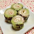 シャンプーハット's cooksnap of when they made お弁当に＊キャベツとハムのゆかり巻き.