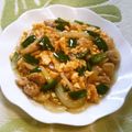 えれぼん's cooksnap of when they made 鶏肉と玉子と玉葱炒め.