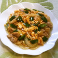 えれぼん's cooksnap of when they made 鶏肉と玉子と玉葱炒め.