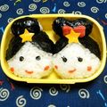 シャンプーハット's cooksnap of when they made 七夕弁＊キャラ弁＊彦星さまと織姫さま弁当.