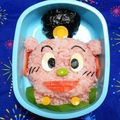 シャンプーハット's cooksnap of when they made アンパンマンのＳＬマン☆キャラ弁.