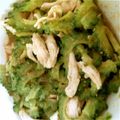 ささんぼ's cooksnap of when they made ゴーヤと鶏ささみの中華和え.