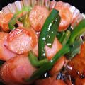 m☆k★'s cooksnap of when they made お弁当に☆ウィンナーとピーマンのタレ焼き.