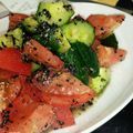のり花's cooksnap of when they made 赤と黒！　黒ごまトマト　【糖質制限】.