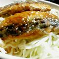 numpy's cooksnap of when they made 鯵の蒲焼き丼.