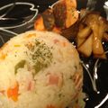 まみぷぅ415's cooksnap of when they made 炊飯器で簡単ベーコンピラフ.