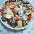 はちみつかなこ's cooksnap of when they made 簡単トマトと茄子のチーズ焼き.