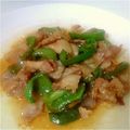 いけだんな's cooksnap of when they made 豚バラ肉とピーマンの甘辛みそ炒め☆.