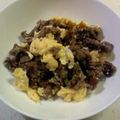 どくろパンダ☆'s cooksnap of when they made 牛肉とふわとろ卵の炒め物.