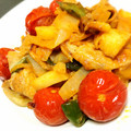 cha0902's cooksnap of when they made 豚肉とナスと野菜のトマトチーズ焼き.