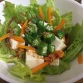 ぱこクッキィ's cooksnap of when they made 豆腐サラダオクラのっけ.