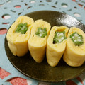 赤い電話's cooksnap of when they made おくらin卵焼き.