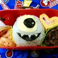 さるちゃん's cooksnap of when they made サリーとマイク☆キャラ弁.