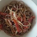 まるちろ's cooksnap of when they made 日本そばでつくる洋風やきそば☆.