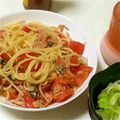 ななしごん子's cooksnap of when they made 簡単。トマトの冷製パスタ.